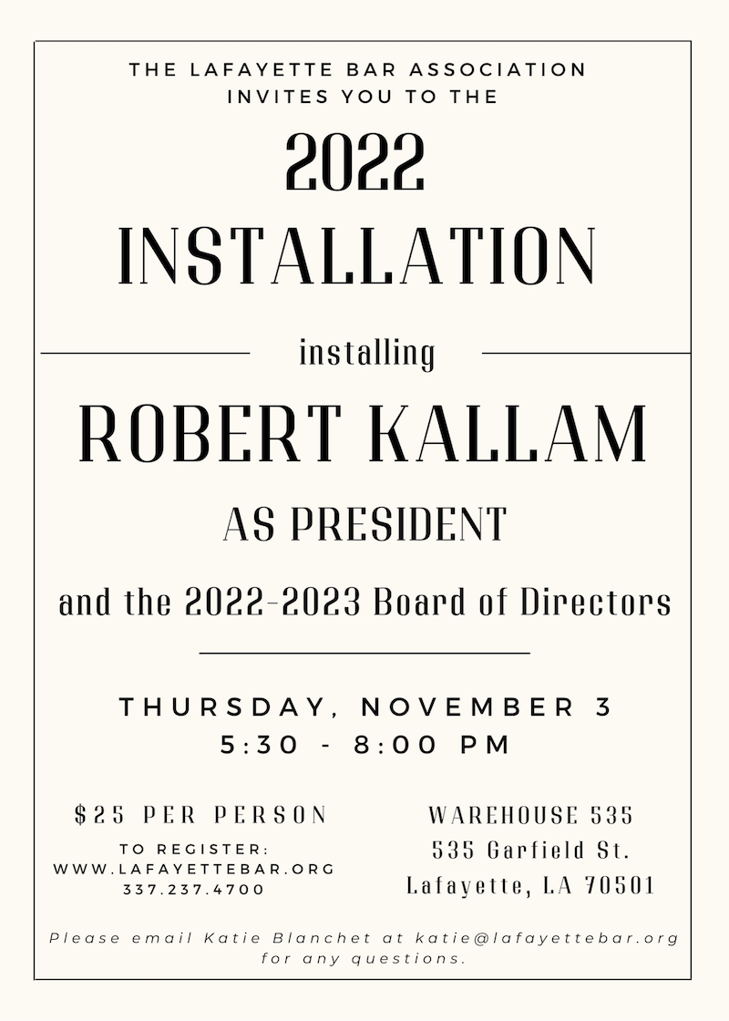 Robert Kallam Invite